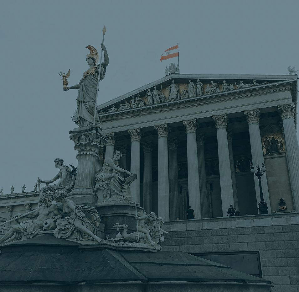 Austrian Parliament building in Vienna
